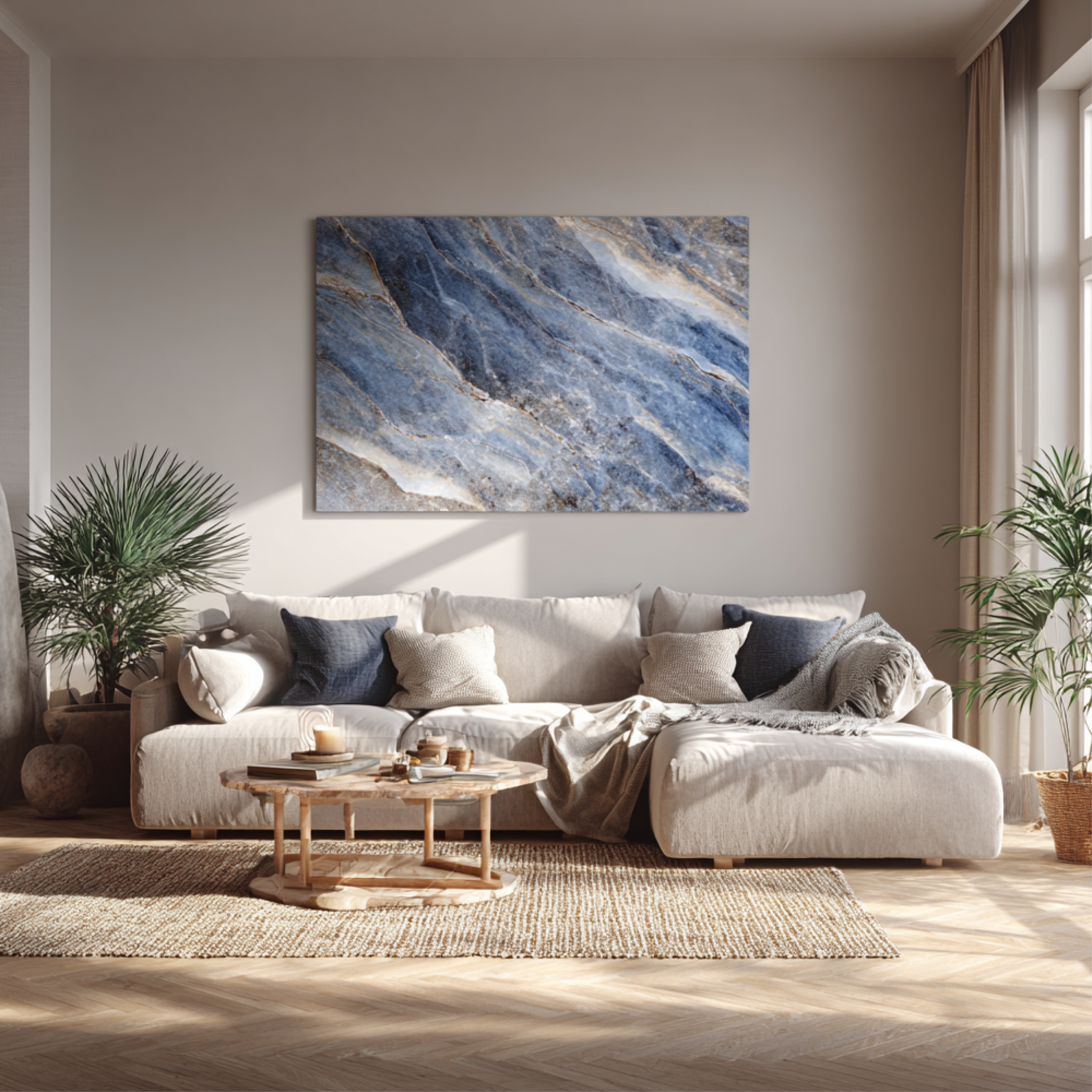 Foto op forex in de woonkamer