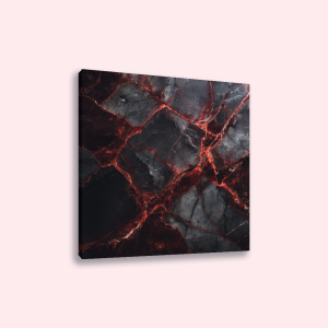 Plexiglas - Marmer zwart-rood